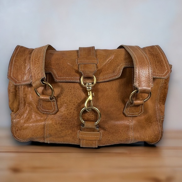MIU MIU by Prada shoulder satchel vintage leather classic prada brass   #H90 - Picture 3 of 5